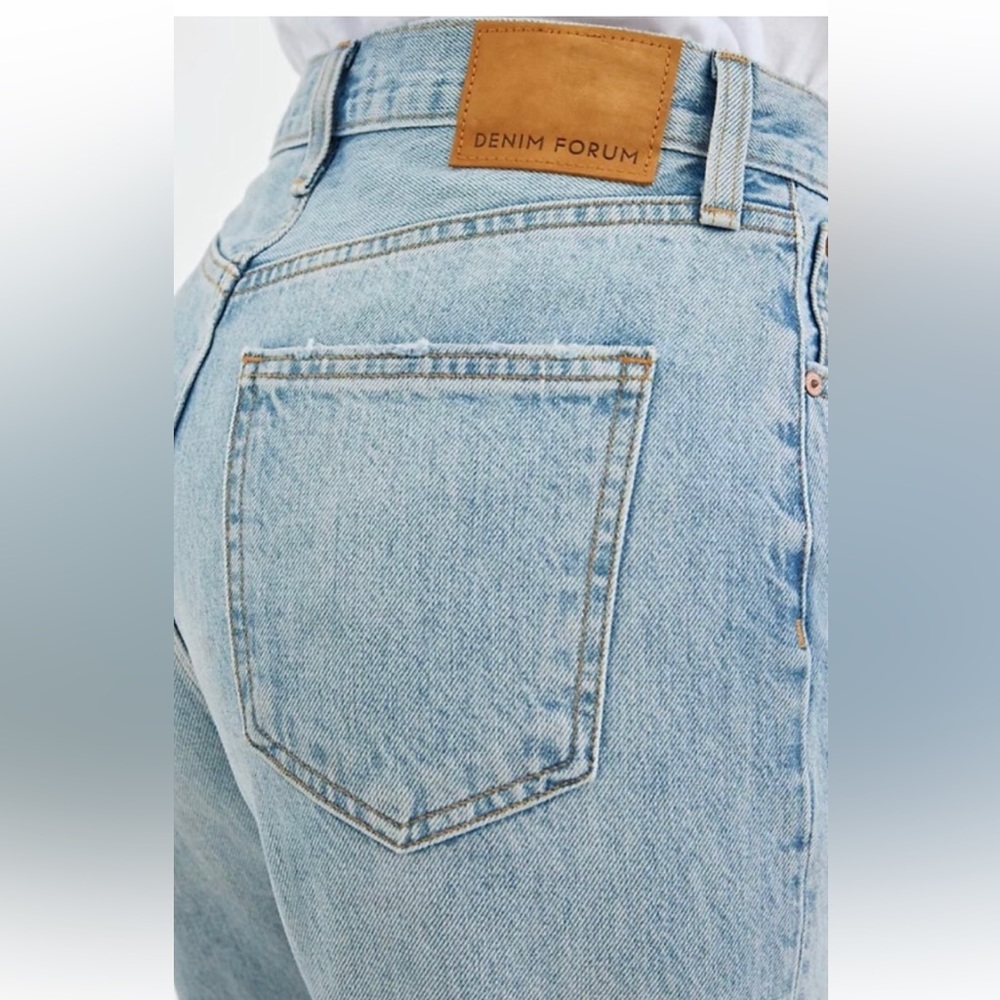 Denim Forum Jeans The Joni High Rise Loose 29L Women’s Sz 24 Organic Cotton - Picture 2 of 11